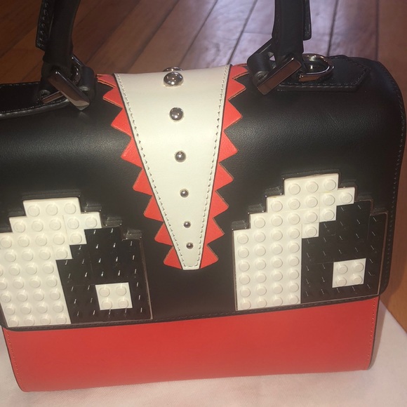 NWOT LES PETITS JOUEURS LOGO TUXEDO HANDBAG - Picture 2 of 8
